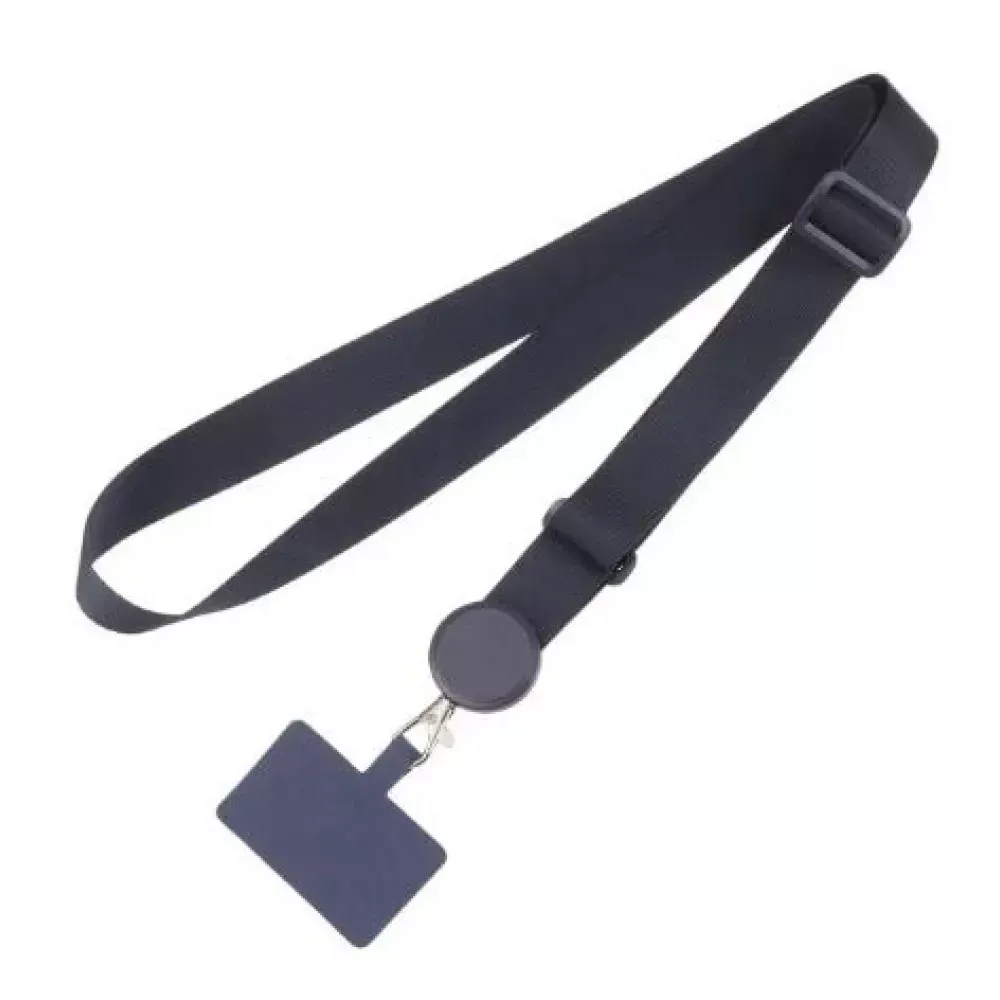 Шнурок на шею Round Clip — Dark Blue