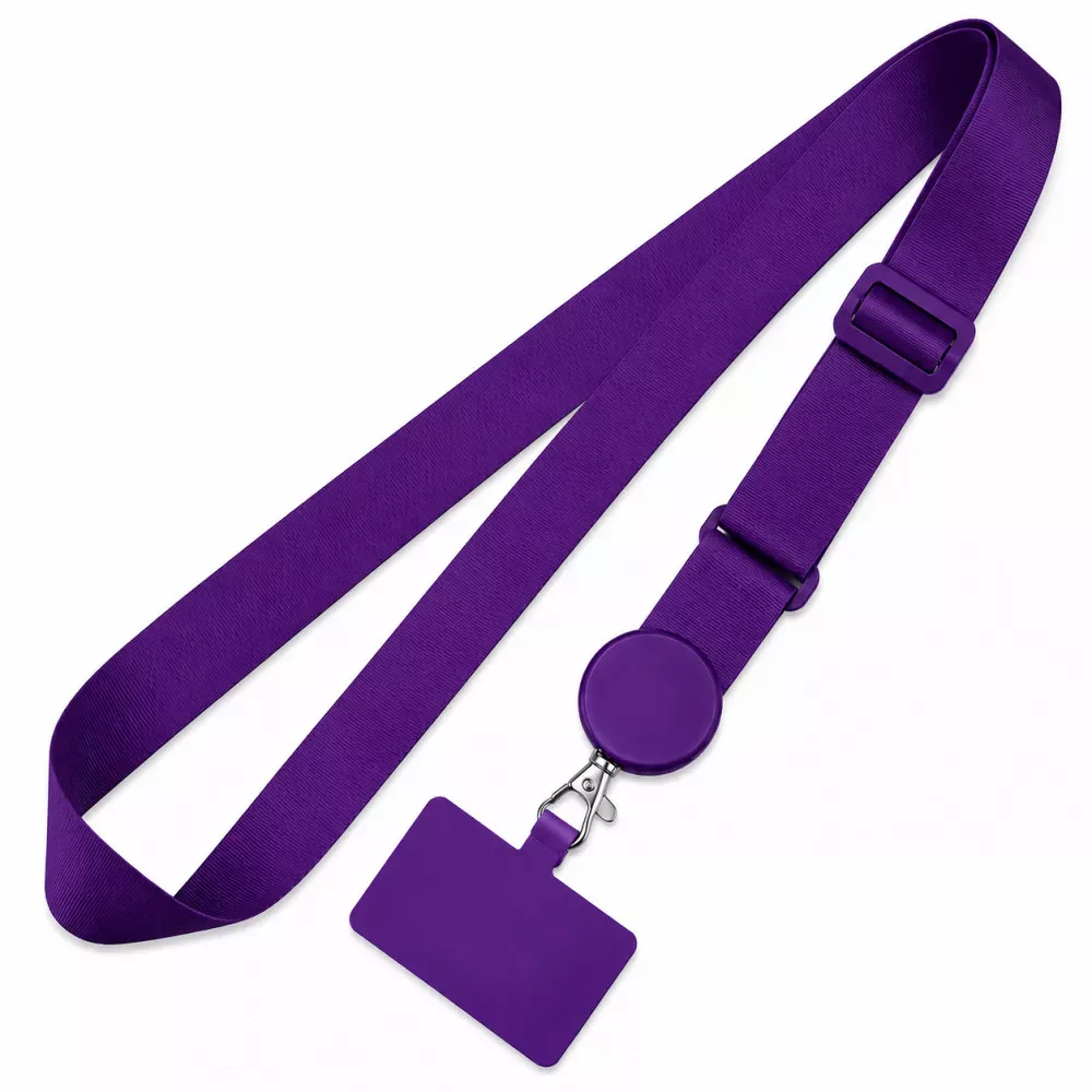 Шнурок на шею Round Clip — Violet