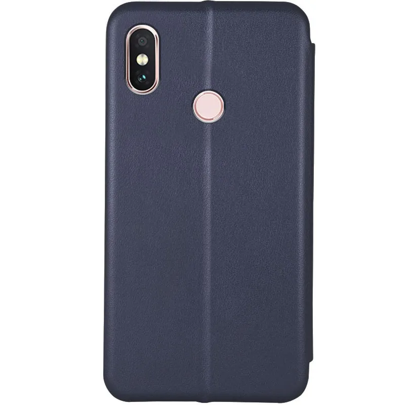 Шкіряний чохол-книжка Classy для Xiaomi Redmi Note 5 Pro / Note 5 Темно-синій — фото 2
