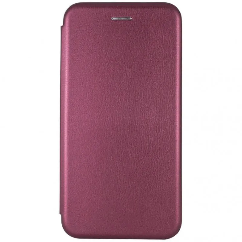 Шкіряний чохол-книжка Classy для Xiaomi Redmi 8a Бордовий