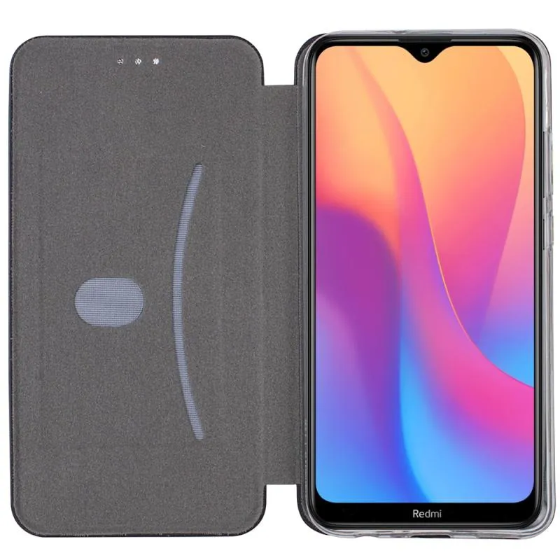Шкіряний чохол-книжка Classy для Xiaomi Redmi 8a Бордовий — фото 3