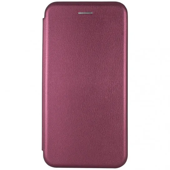 Шкіряний чохол-книжка Classy для Xiaomi Redmi Note 8 / Note 8 2021 Бордовий