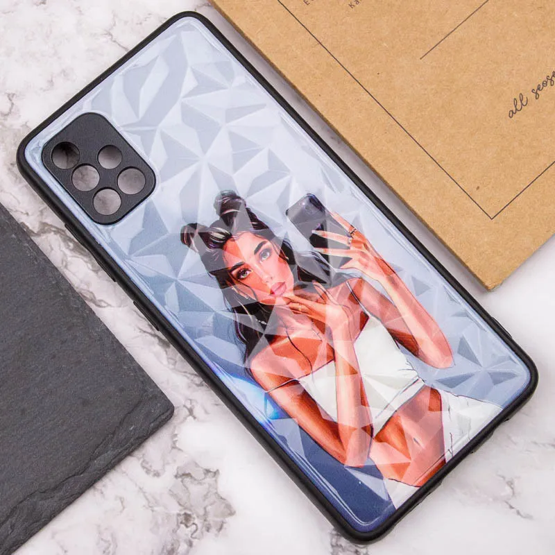 TPU+PC чохол Prisma Ladies для Samsung Galaxy A51 Black in White — фото 4