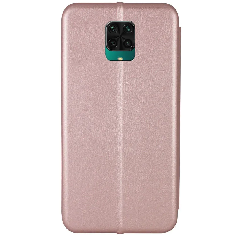 Шкіряний чохол-книжка Classy для Xiaomi Redmi Note 9s / Note 9 Pro / Note 9 Pro Max Rose Gold — фото 3