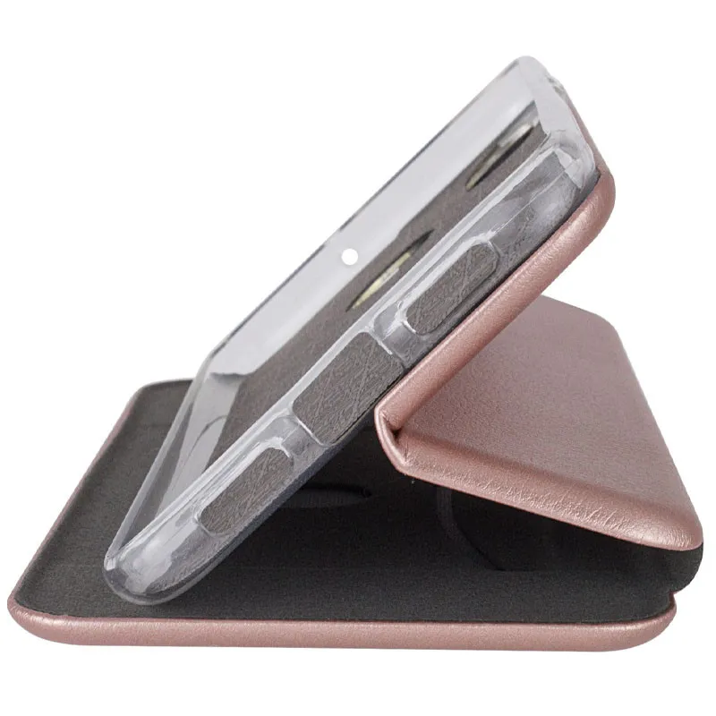 Шкіряний чохол-книжка Classy для Xiaomi Redmi Note 9s / Note 9 Pro / Note 9 Pro Max Rose Gold — фото 5