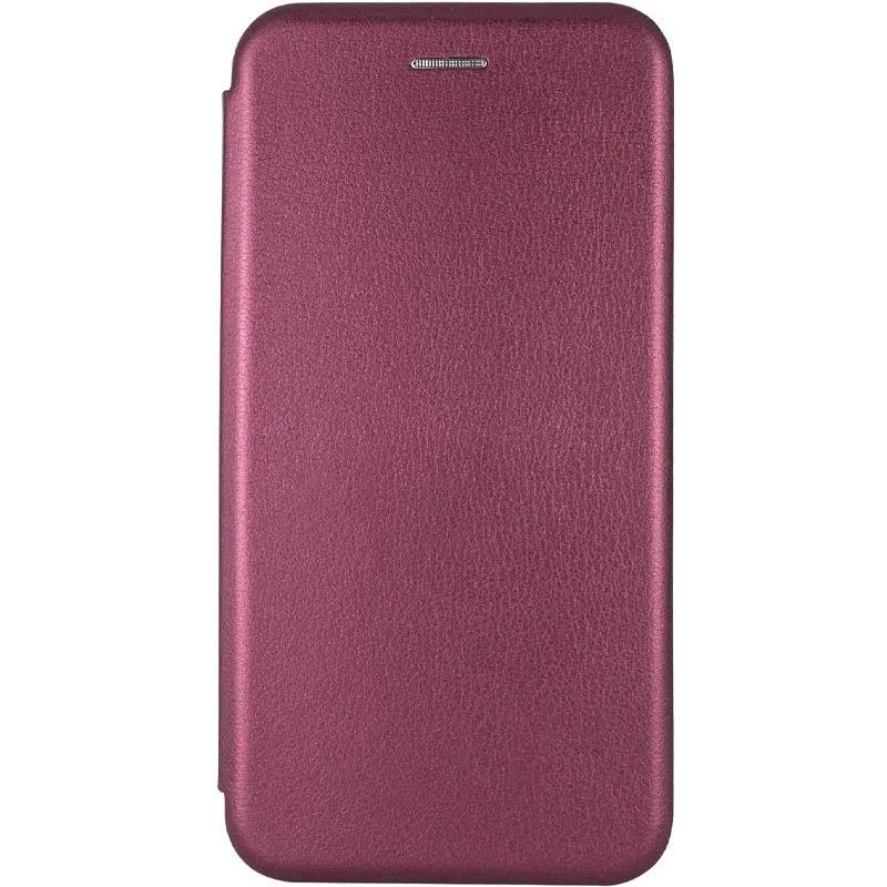 Шкіряний чохол-книжка Classy для Xiaomi Redmi Note 9s / Note 9 Pro / Note 9 Pro Max Бордовий