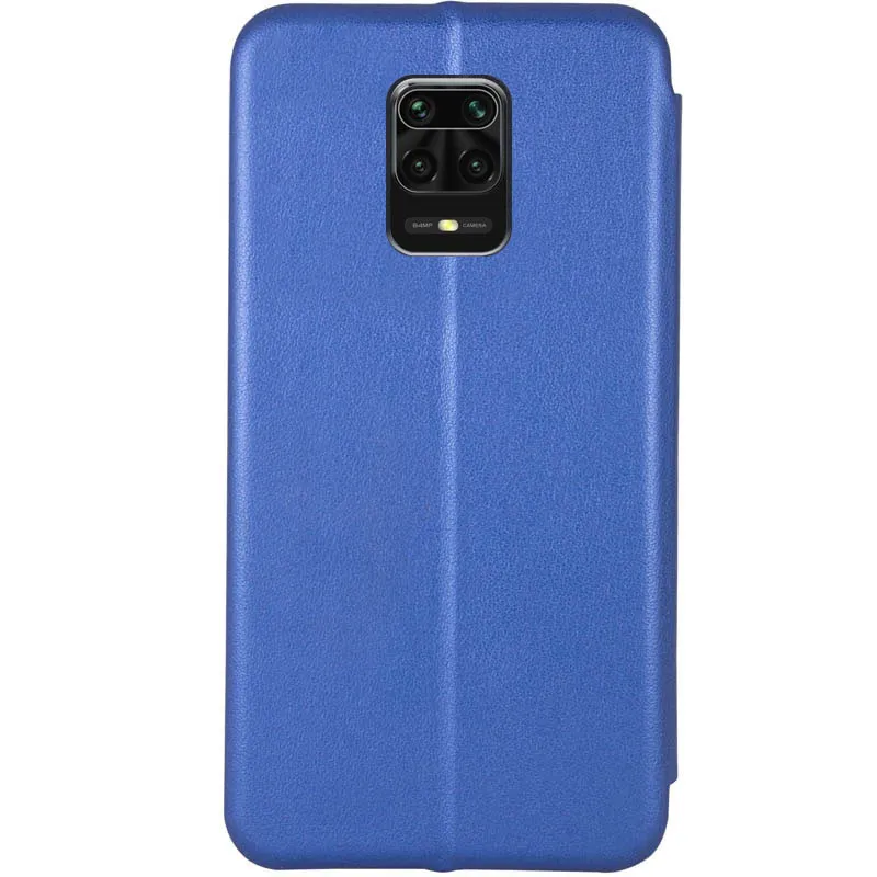 Шкіряний чохол-книжка Classy для Xiaomi Redmi Note 9s / Note 9 Pro / Note 9 Pro Max Синій — фото 3