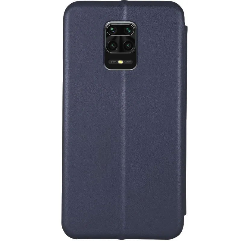 Шкіряний чохол-книжка Classy для Xiaomi Redmi Note 9s / Note 9 Pro / Note 9 Pro Max Темно-синій — фото 3