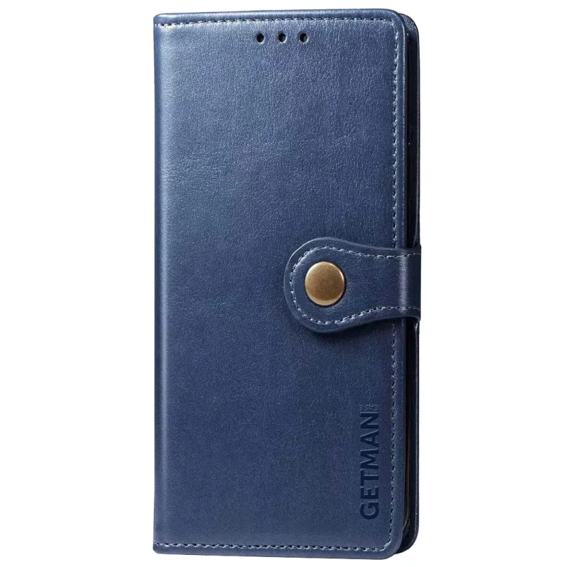 Шкіряний чохол-книжка GETMAN Gallant для Xiaomi Redmi Note 9 / Redmi 10X Синій