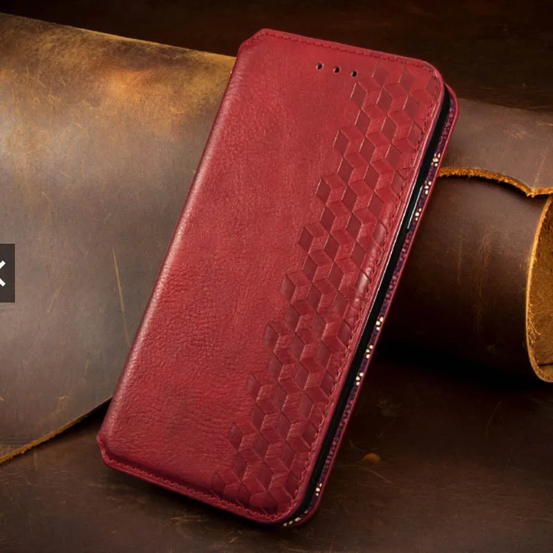 Шкіряний чохол-книжка GETMAN Cubic для Xiaomi Redmi 9 Червоний — фото 3