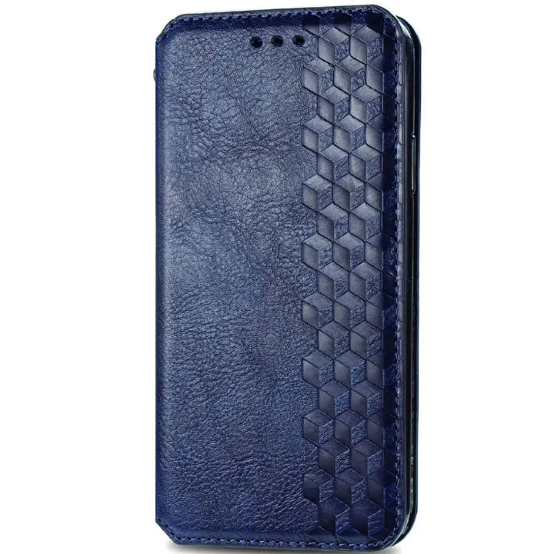 Шкіряний чохол-книжка GETMAN Cubic для Xiaomi Redmi 9 Синій