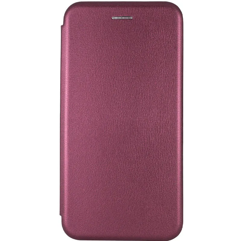 Шкіряний чохол-книжка Classy для Xiaomi Redmi 9 Бордовий