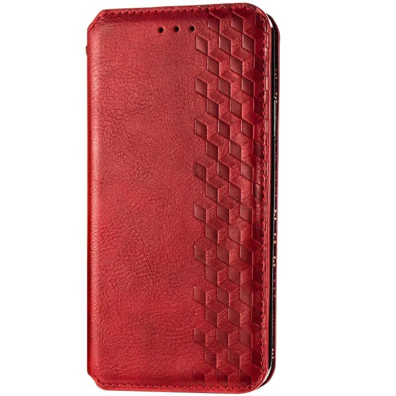 Шкіряний чохол-книжка GETMAN Cubic для Xiaomi Redmi Note 9s / Note 9 Pro / Note 9 Pro Max Червоний