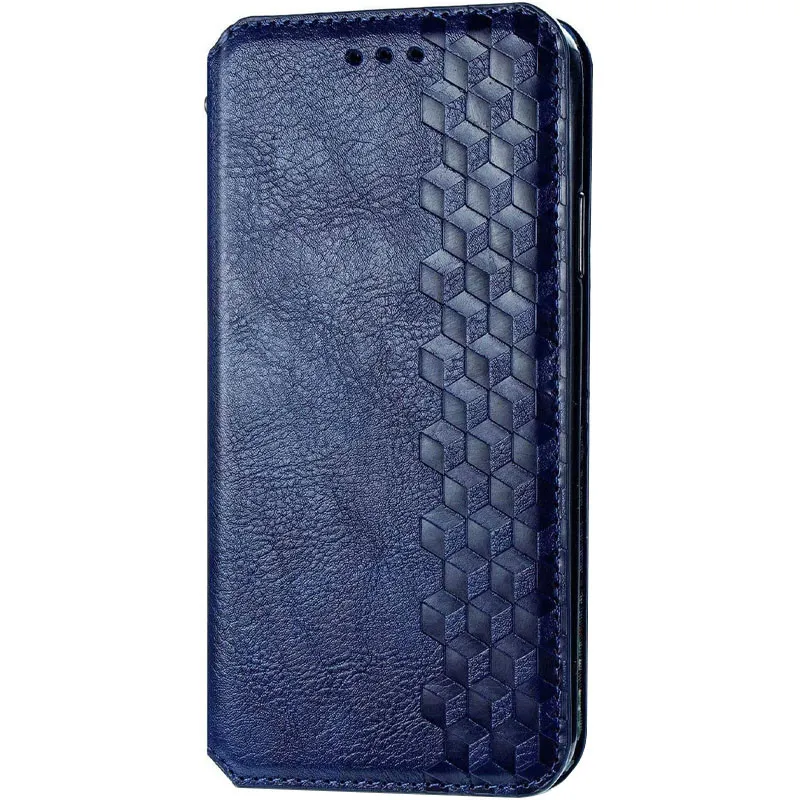 Шкіряний чохол-книжка GETMAN Cubic для Xiaomi Redmi Note 9s / Note 9 Pro / Note 9 Pro Max Синій