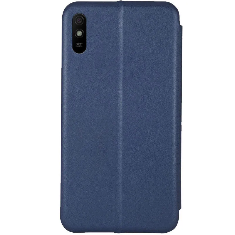 Шкіряний чохол-книжка Classy для Xiaomi Redmi 9A Темно-синій — фото 3