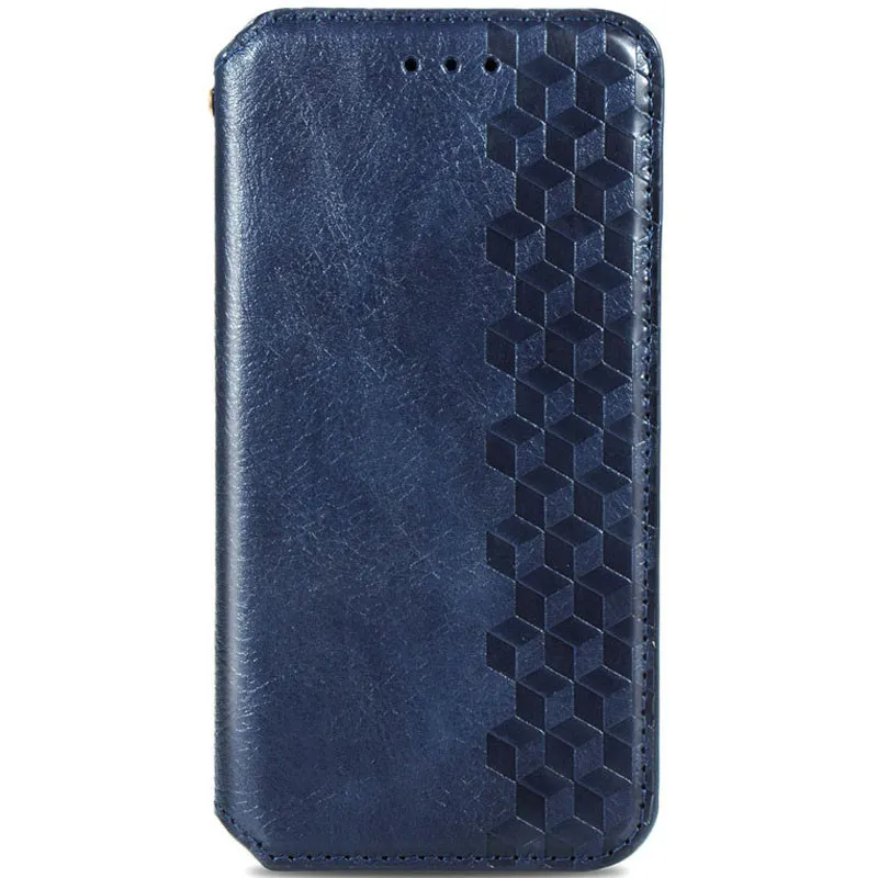 Шкіряний чохол-книжка GETMAN Cubic для Samsung Galaxy A51 Синій