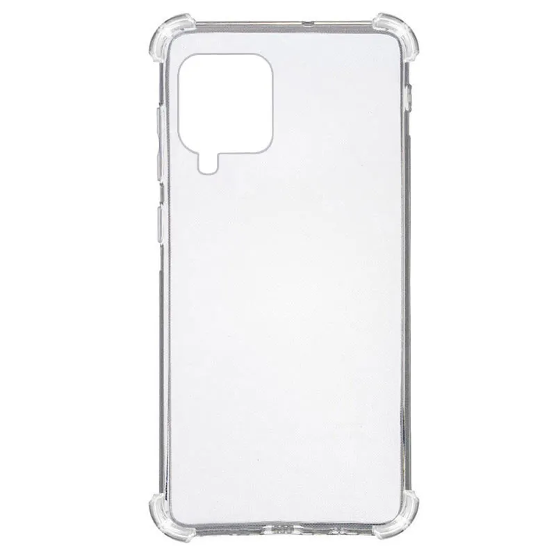TPU чохол GETMAN Ease logo посилені кути для Samsung Galaxy A12 / M12 Безбарвний