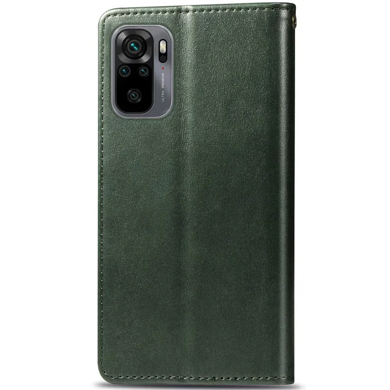 Шкіряний чохол-книжка GETMAN Gallant для Xiaomi Redmi Note 10 / Note 10s Зелений — фото 3