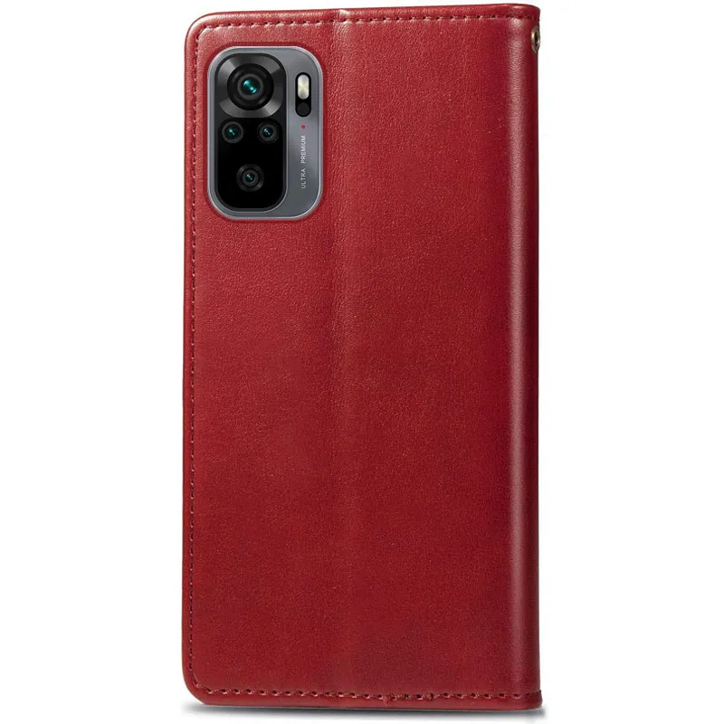 Шкіряний чохол-книжка GETMAN Gallant для Xiaomi Redmi Note 10 / Note 10s Червоний — фото 3
