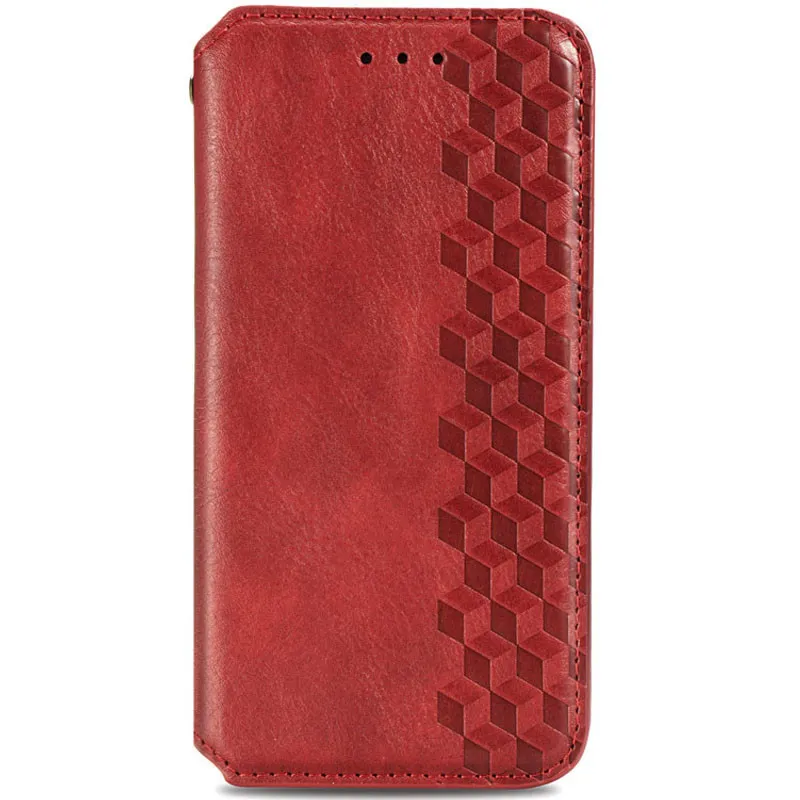 Шкіряний чохол-книжка GETMAN Cubic для Xiaomi Redmi Note 10 5G / Poco M3 Pro Червоний