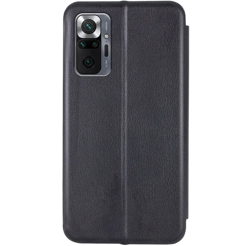 Шкіряний чохол-книжка Classy для Xiaomi Redmi Note 10 Pro / 10 Pro Max Чорний — фото 4