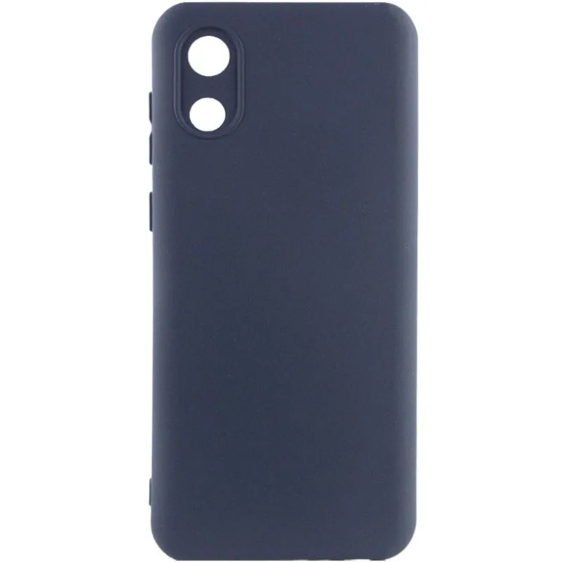 Чохол Silicone Cover Lakshmi Full Camera для Samsung Galaxy A03 Core Синій / Midnight Blue