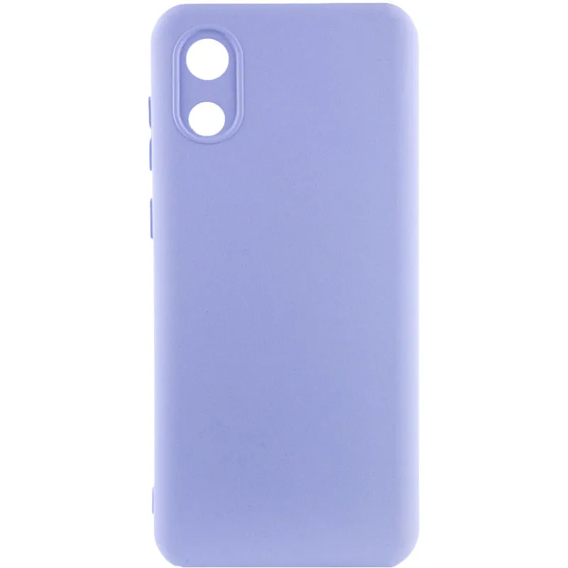 Чохол Silicone Cover Lakshmi Full Camera для Samsung Galaxy A03 Core Бузковий / Dasheen
