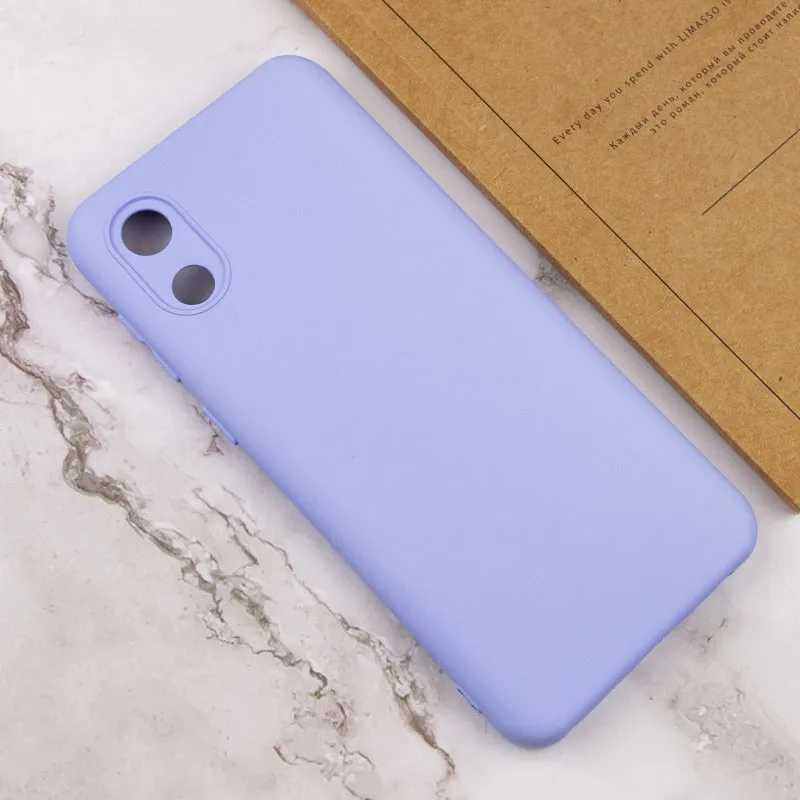 Чохол Silicone Cover Lakshmi Full Camera для Samsung Galaxy A03 Core Бузковий / Dasheen — фото 4