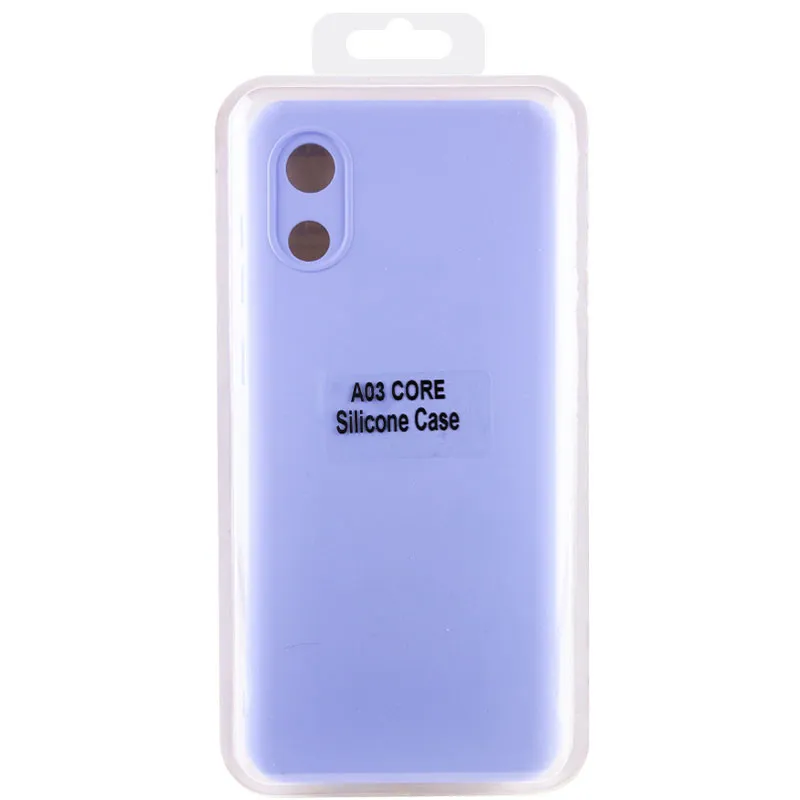 Чохол Silicone Cover Lakshmi Full Camera для Samsung Galaxy A03 Core Бузковий / Dasheen — фото 5