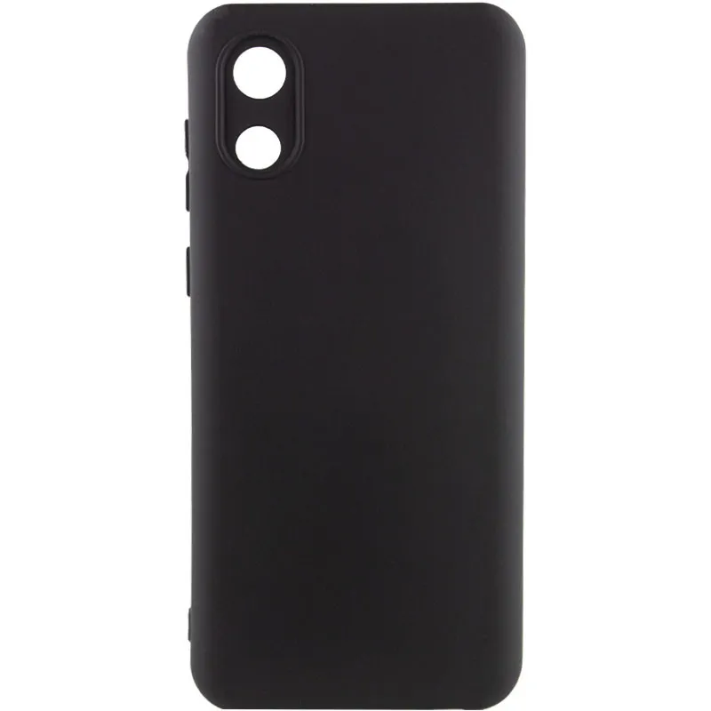 Чохол Silicone Cover Lakshmi Full Camera для Samsung Galaxy A03 Core Чорний / Black