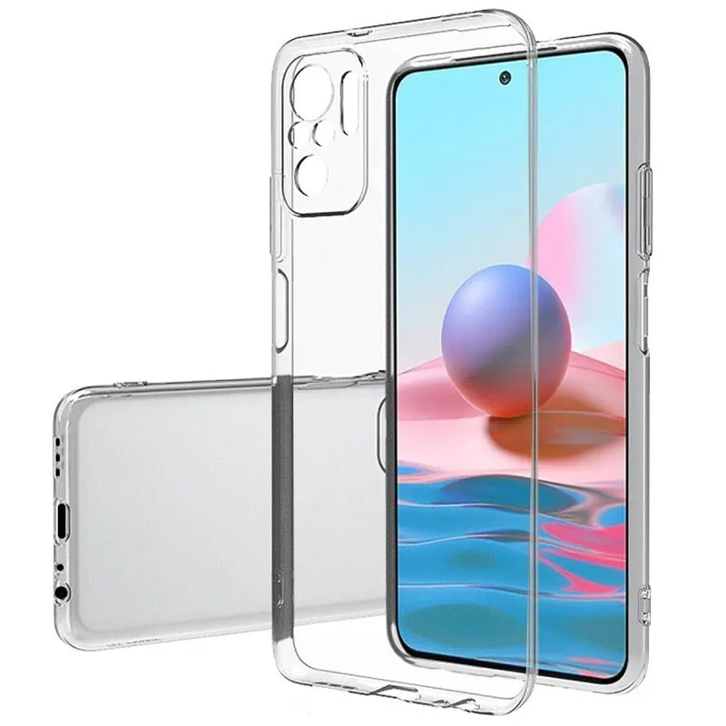 TPU чохол Epic Transparent 1,5mm Full Camera для Xiaomi Redmi Note 10 / Note 10s Безбарвний