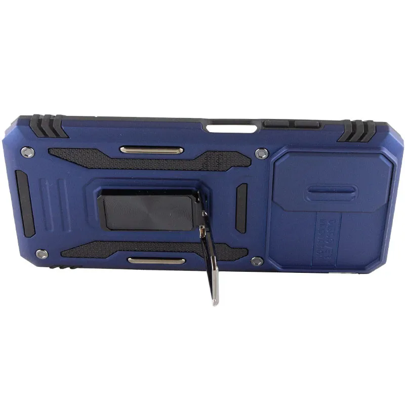 Ударостійкий чохол Camshield Army Ring для Xiaomi Redmi Note 11 / Note 11S / Note 12S Синій / Navy — фото 5