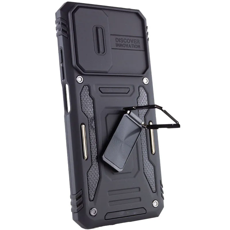 Ударостійкий чохол Camshield Army Ring для Xiaomi Redmi Note 11 / Note 11S / Note 12S Чорний / Black — фото 3
