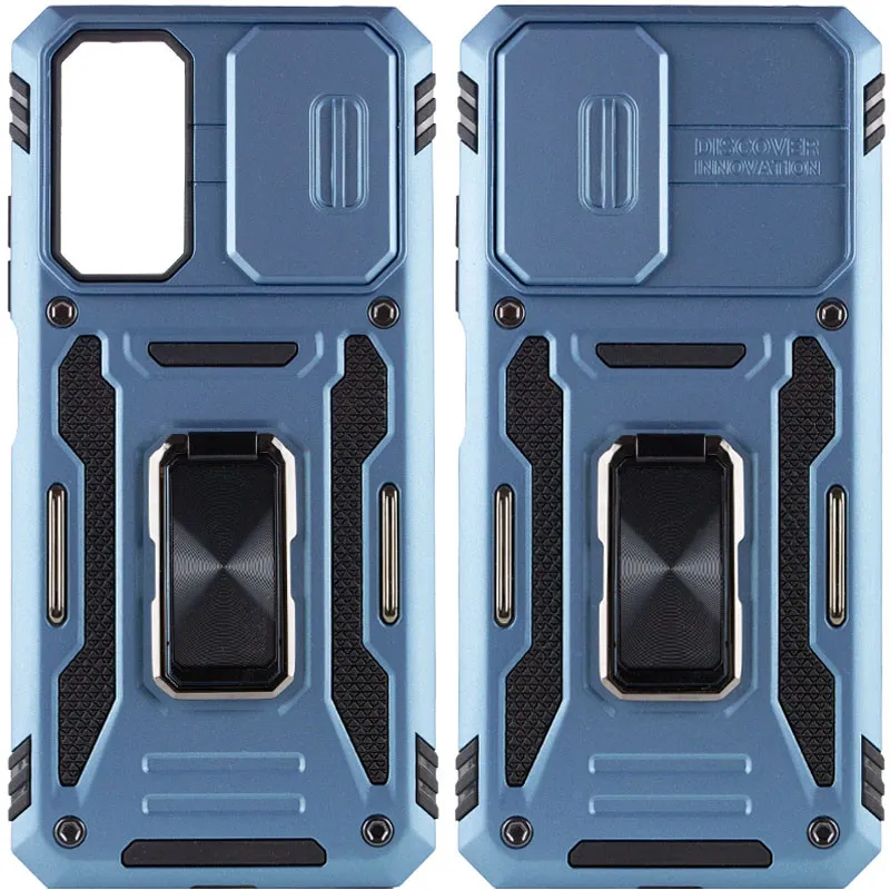 Ударостійкий чохол Camshield Army Ring для Xiaomi Redmi Note 11 / Note 11S / Note 12S Блакитний / Light Blue
