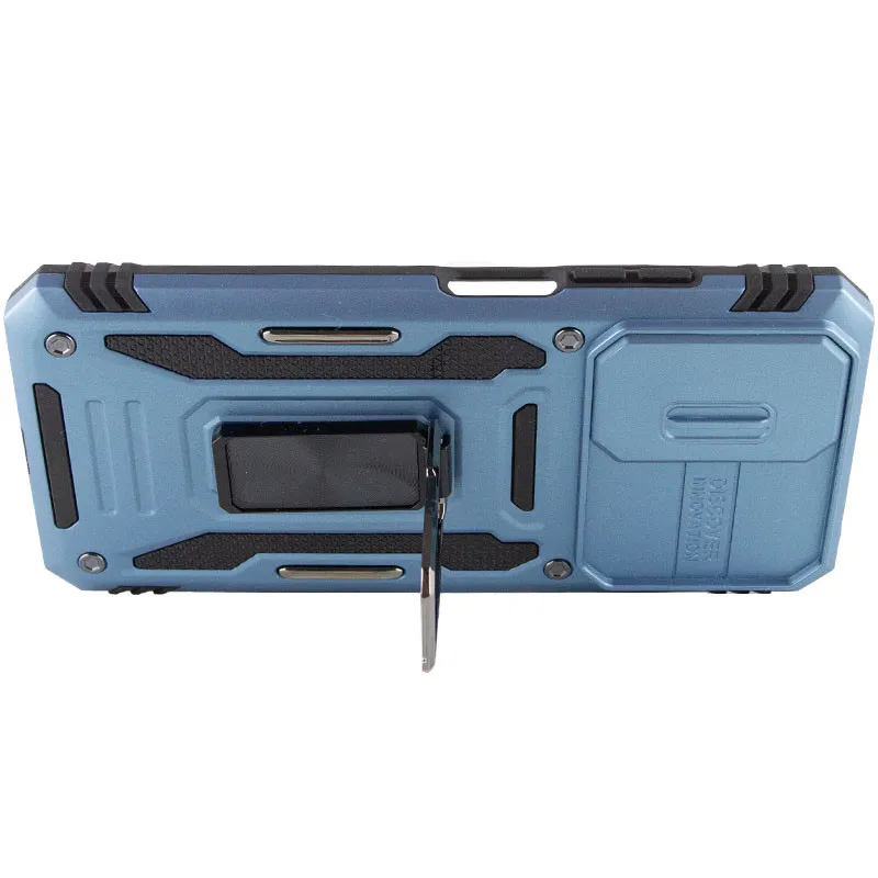 Ударостійкий чохол Camshield Army Ring для Xiaomi Redmi Note 11 / Note 11S / Note 12S Блакитний / Light Blue — фото 5