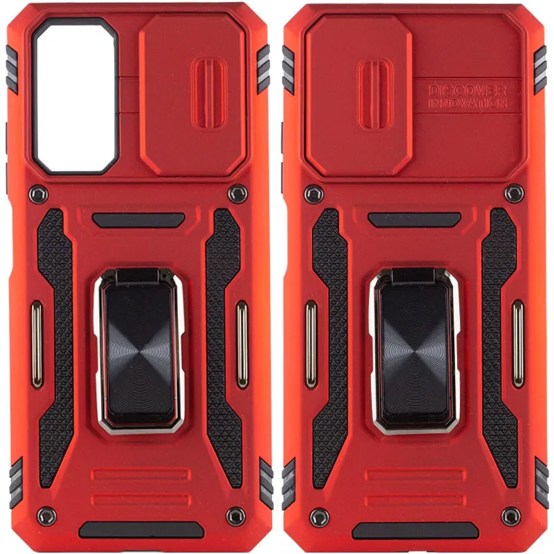 Ударостійкий чохол Camshield Army Ring для Xiaomi Redmi Note 11 / Note 11S / Note 12S Червоний / Red