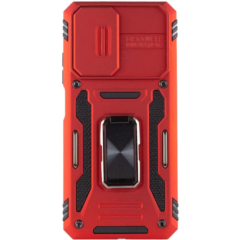 Ударостійкий чохол Camshield Army Ring для Xiaomi Redmi Note 11 / Note 11S / Note 12S Червоний / Red — фото 2