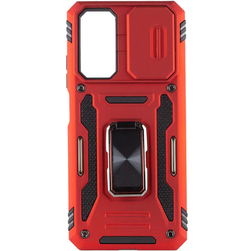 Ударостійкий чохол Camshield Army Ring для Xiaomi Redmi Note 11 / Note 11S / Note 12S Червоний / Red — фото 4
