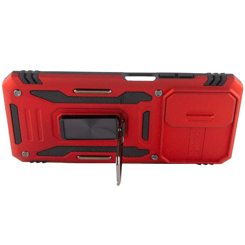 Ударостійкий чохол Camshield Army Ring для Xiaomi Redmi Note 11 / Note 11S / Note 12S Червоний / Red — фото 5