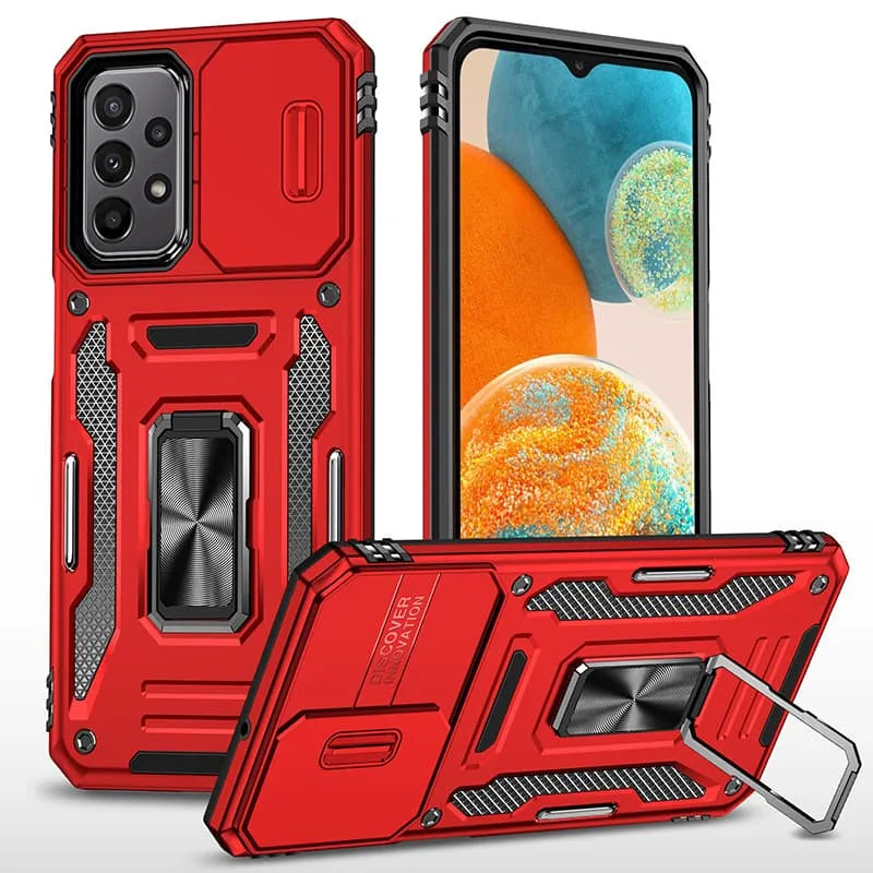 Ударостійкий чохол Camshield Army Ring для Samsung Galaxy A23 4G Червоний / Red