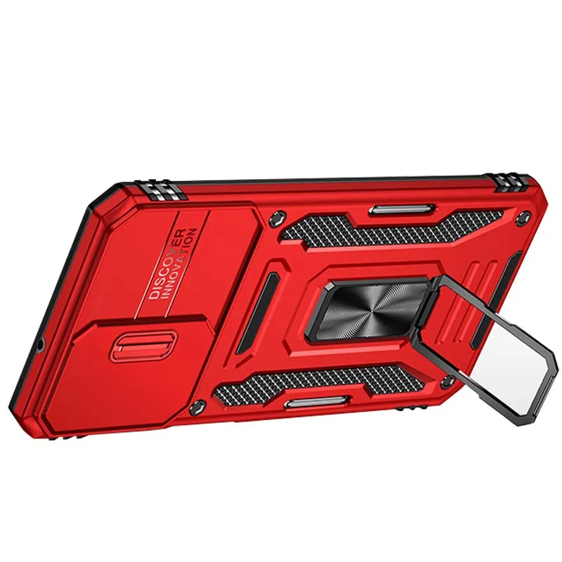 Ударостійкий чохол Camshield Army Ring для Samsung Galaxy A23 4G Червоний / Red — фото 4