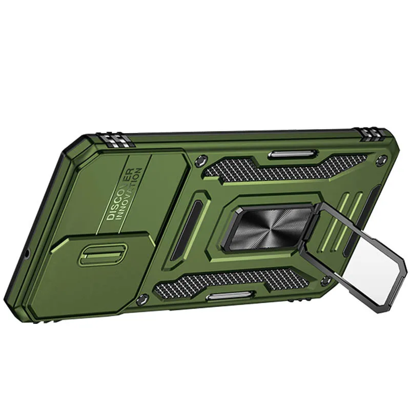 Ударостійкий чохол Camshield Army Ring для Samsung Galaxy A23 4G Оливковий / Army Green — фото 3