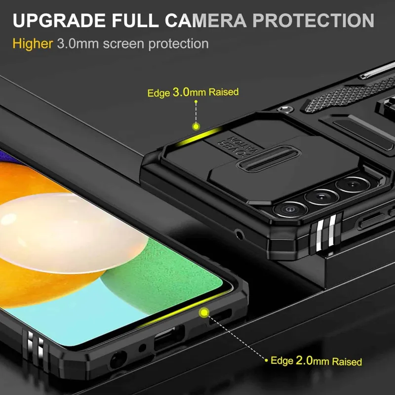 Ударостійкий чохол Camshield Army Ring для Samsung Galaxy A33 5G Чорний / Black — фото 6