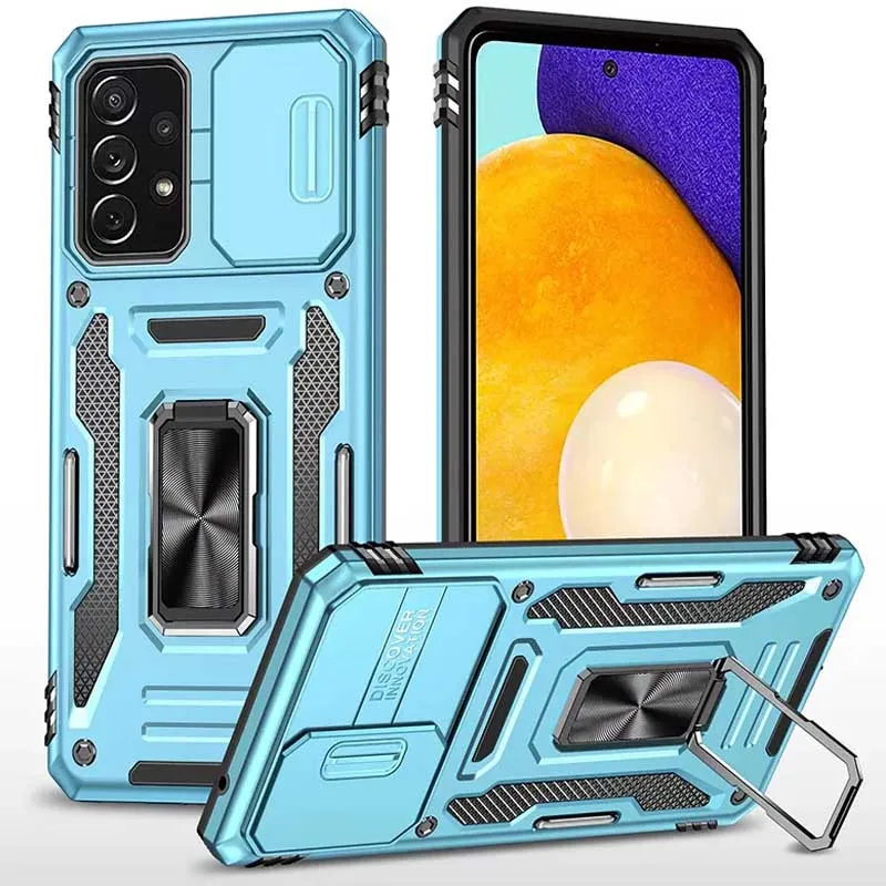 Ударостійкий чохол Camshield Army Ring для Samsung Galaxy A33 5G Блакитний / Light Blue