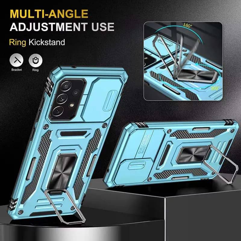 Ударостійкий чохол Camshield Army Ring для Samsung Galaxy A33 5G Блакитний / Light Blue — фото 6