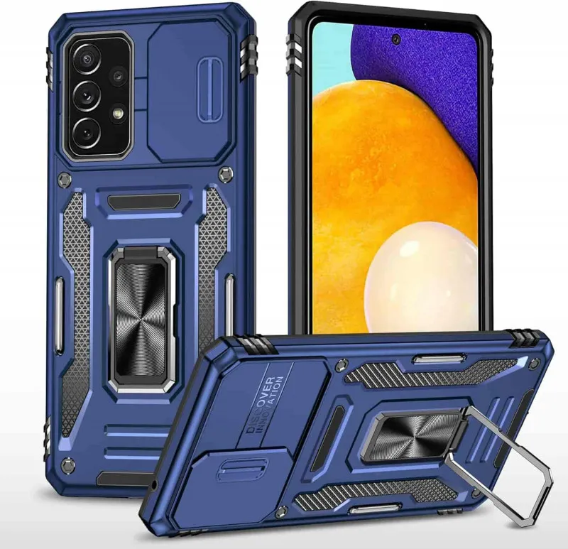 Ударостійкий чохол Camshield Army Ring для Samsung Galaxy A53 5G Синій / Navy