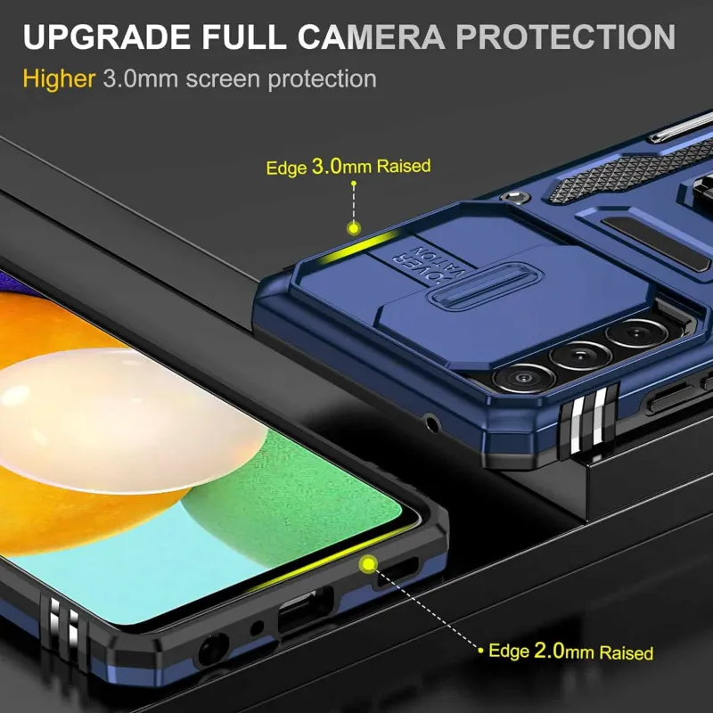 Ударостійкий чохол Camshield Army Ring для Samsung Galaxy A53 5G Синій / Navy — фото 6