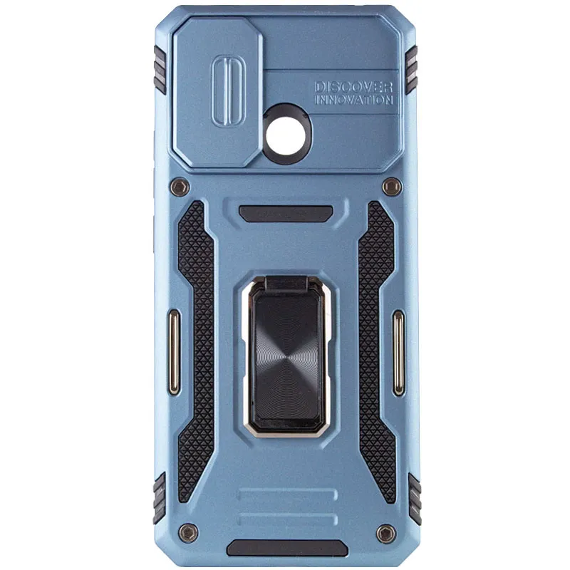 Ударостійкий чохол Camshield Army Ring для Xiaomi Redmi 10C Блакитний / Light Blue — фото 3