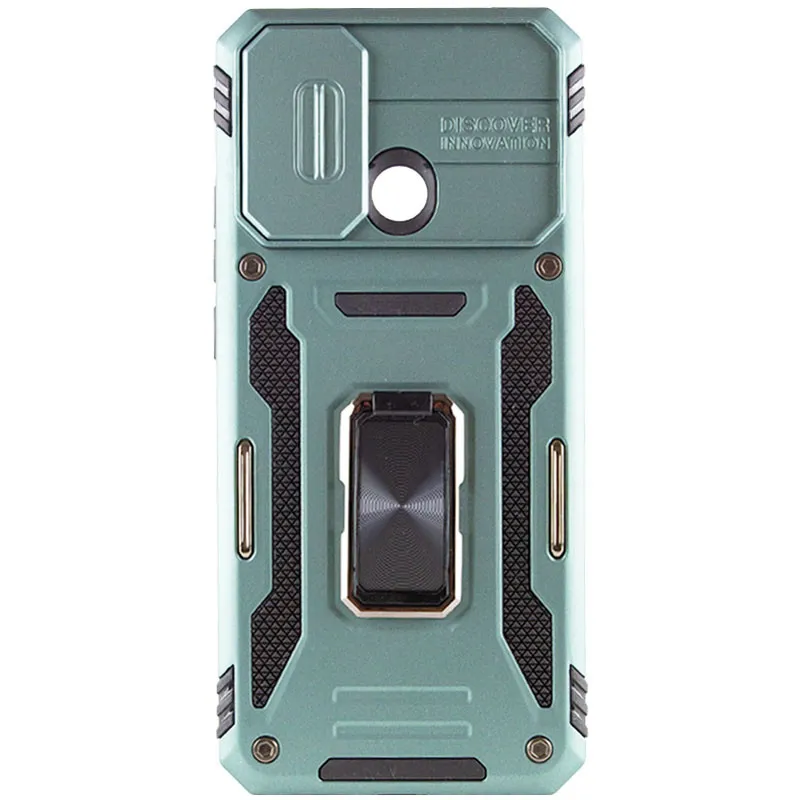 Ударостійкий чохол Camshield Army Ring для Xiaomi Redmi 10C Зелений / Light Green — фото 2