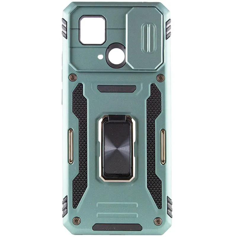 Ударостійкий чохол Camshield Army Ring для Xiaomi Redmi 10C Зелений / Light Green — фото 3
